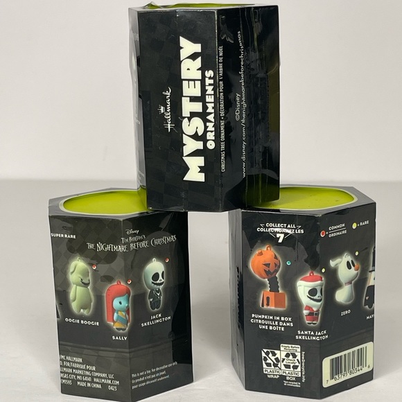 Disney Tim Burtons The Nightmare Before Christmas Mystery Ornaments 3 packs - Picture 1 of 6